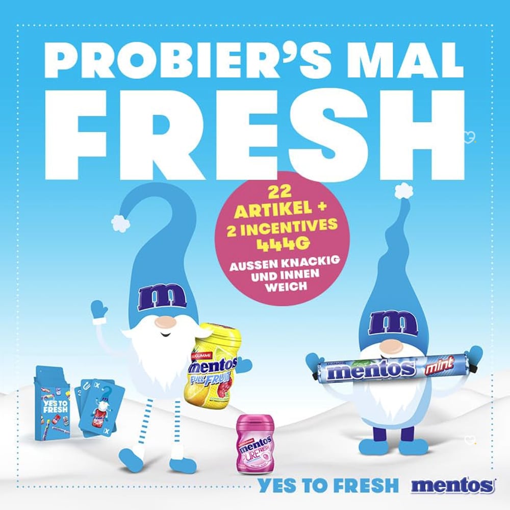 Calendrier de l'Avent Mentos