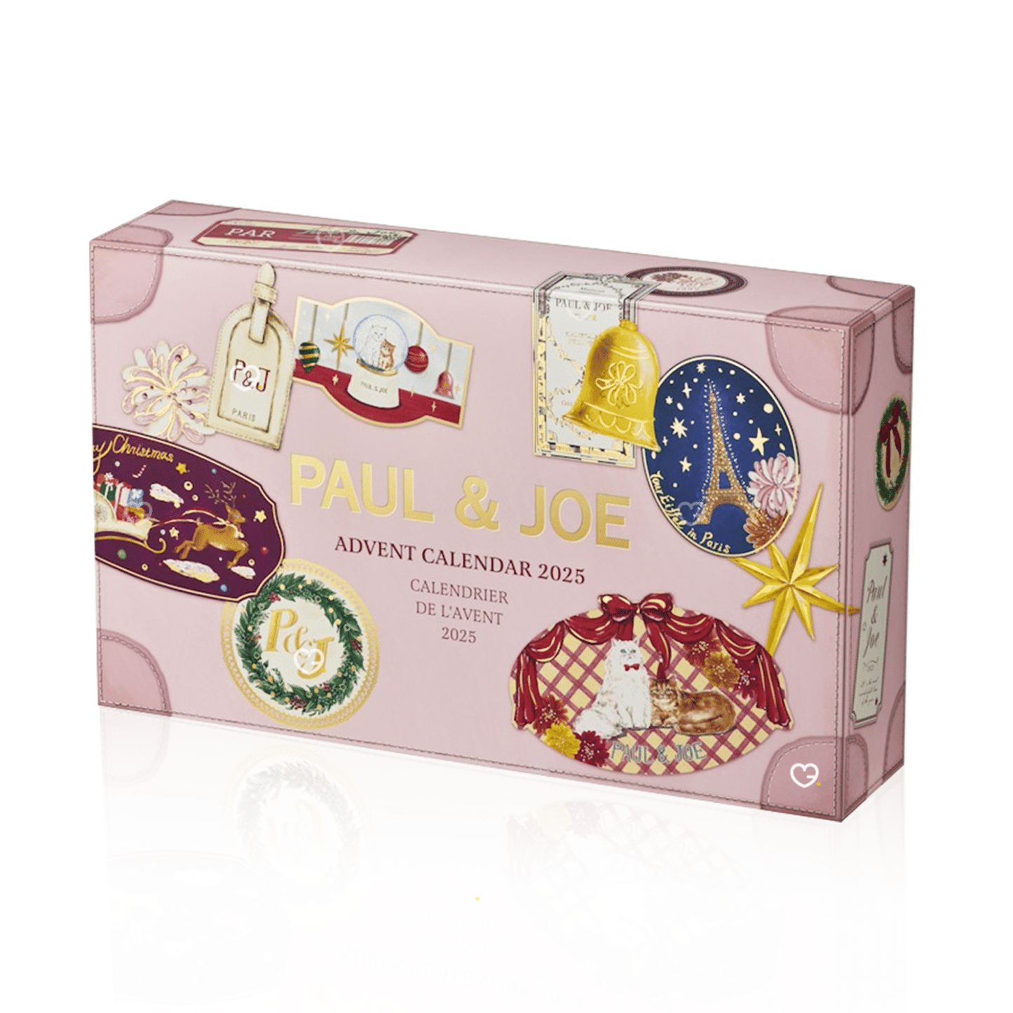 Calendrier de l’Avent Paul and Joe 2025 édition limitée avec 24 soins, maquillage et accessoires beauté illustrés de chats Gipsy & Nounette.