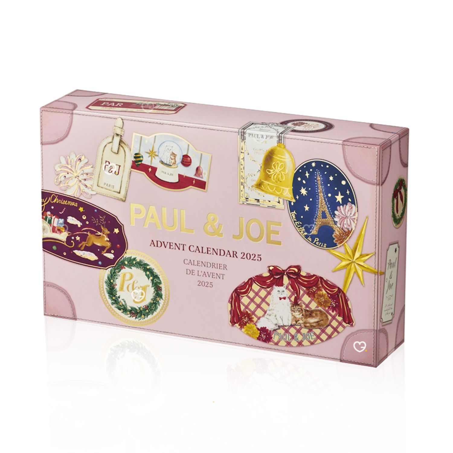 Calendrier de l’Avent Paul and Joe 2025 édition limitée avec 24 soins, maquillage et accessoires beauté illustrés de chats Gipsy & Nounette.