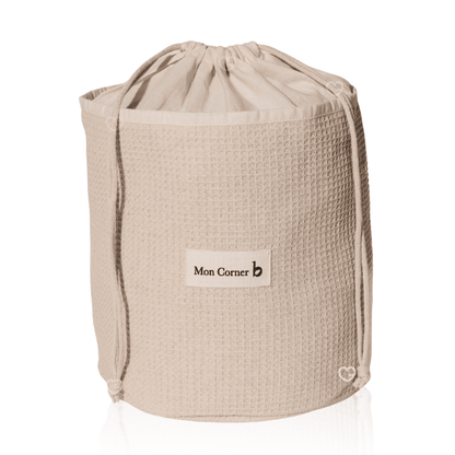 trousse en coton bio calendrier de l'avent moncornerb contenant 25 produits de beauté bio et naturelle multimarque : soins visage, maquillage et soins capillaire idéal pour femme et adolescente