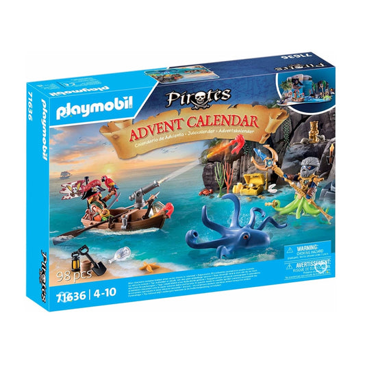 Calendrier de l'Avent Playmobil Pirates 71636 avec 24 fenetres cachant des surprises pour enfants fille et garcon