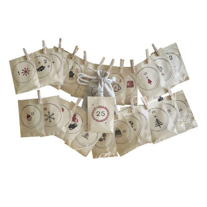 Calendrier de l'Avent original avec des graines à planter ou semer