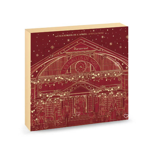 coffret beauté calendrier de l'après marionnaud 2024 contenant 7 produits de beauté maquillage, soins et accessoires