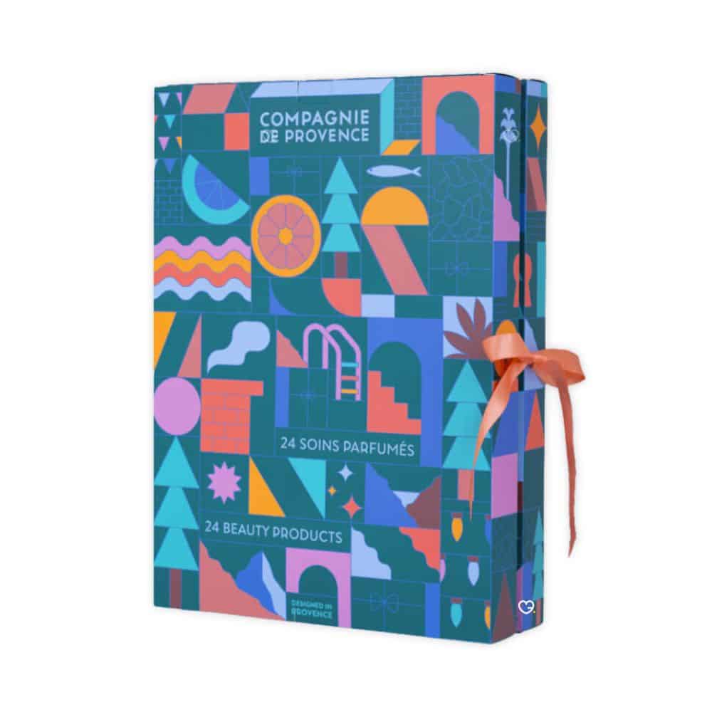 Coffret beauté soin Calendrier de l'Avent Compagnie de provence 2024 contenant 24 produits soins visage et corps
