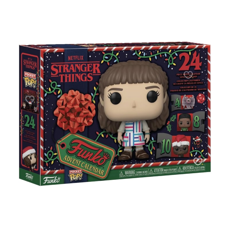 Calendrier de l'Avent funko stranger things 2024 avec 24 figurines de 5cm issus de la serie netflix