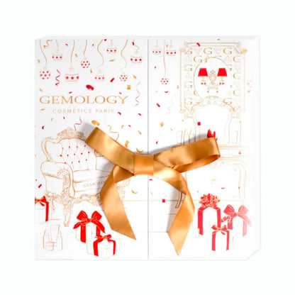 calendrier de l'avent gemology 2024 contenant 24 produits de beauté soin visage et peau avec cosmétique pouvoir des pierres