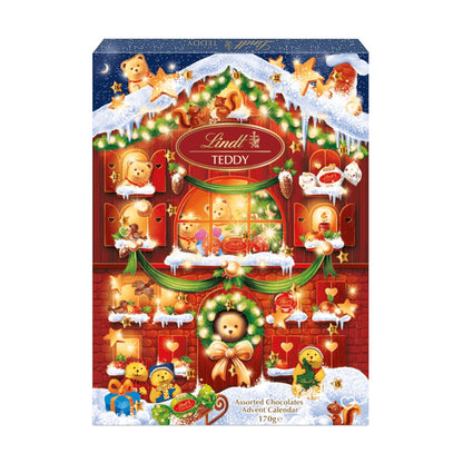 Calendrier de l'Avent Lindt 2024 avec 24 Chocolat au Lait et Blanc