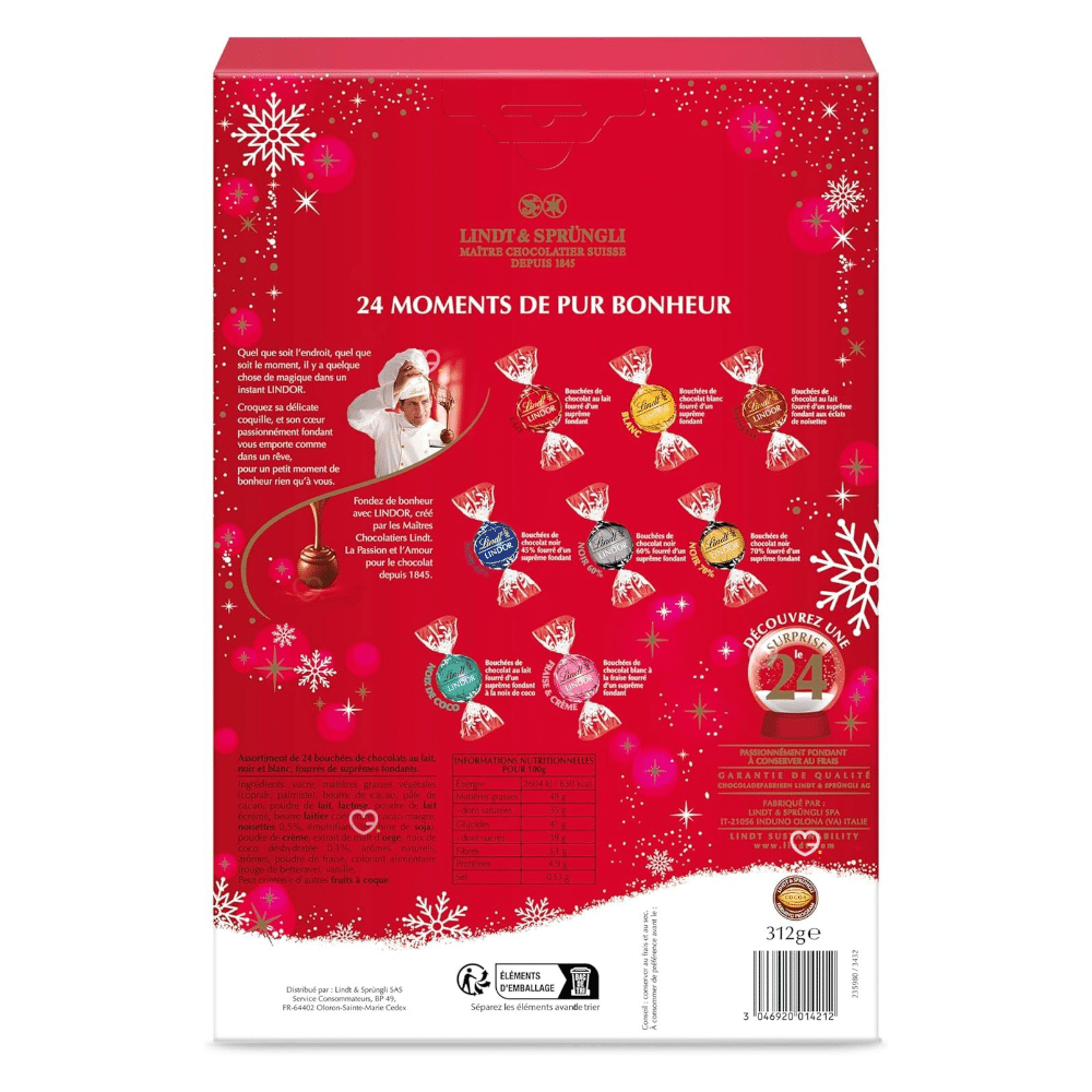 Calendrier de l'Avent Lindt Lindor
