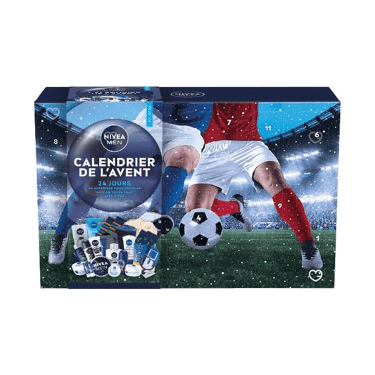 Calendrier de l'avent Nivea Men 2025 beauté homme avec produits peau visage corps et accessoires barbe soins