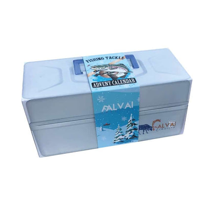 calendrier de l'avent peche 2023 avec leurres et accessoirs peches pour pecheurs homme