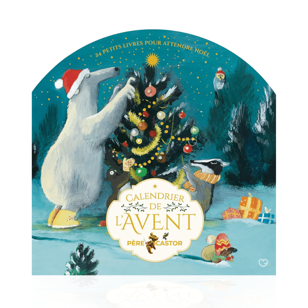 Calendrier de l’Avent Père Castor 2025 avec 24 mini-livres de contes illustrés, coffret éducatif et culturel pour enfant, fille et garcon, et famille.