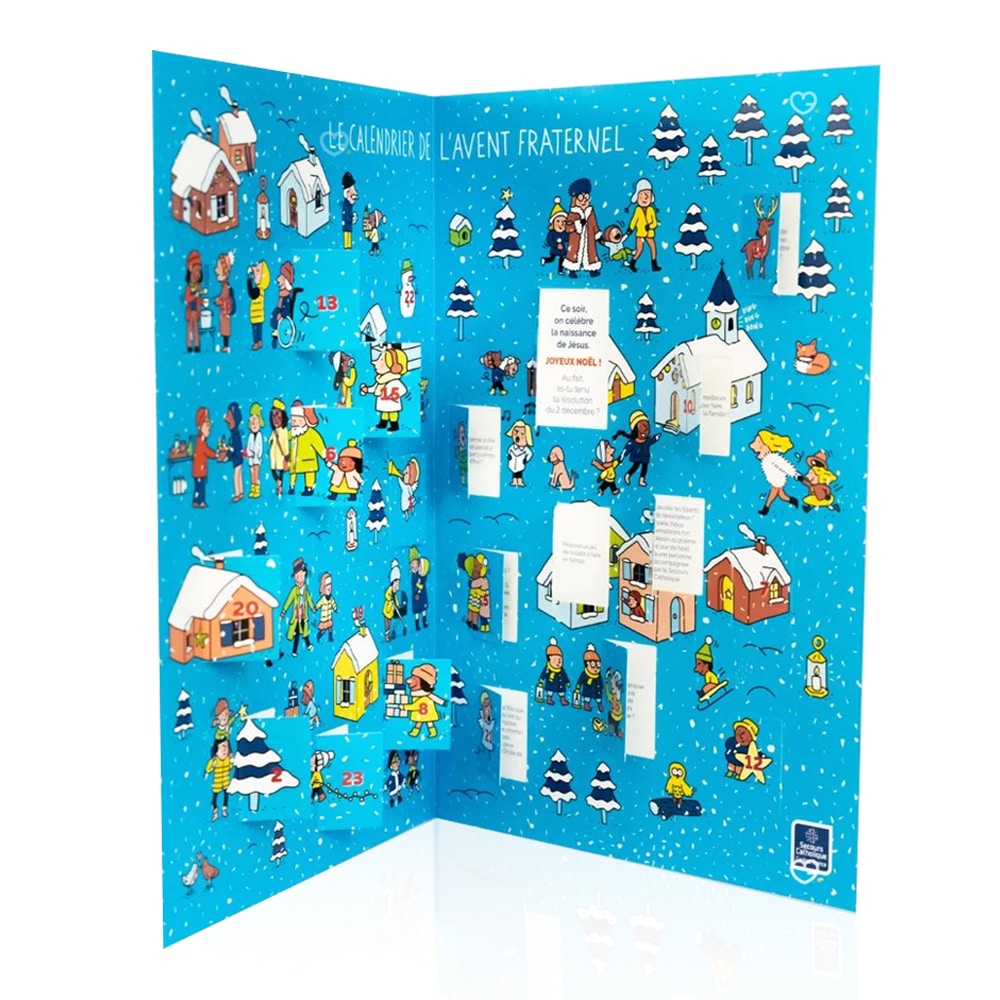Calendrier de l'Avent Secours catholique