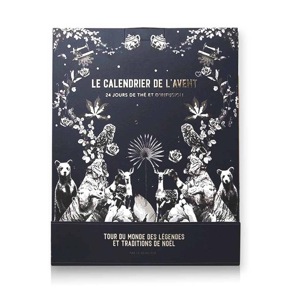 calendrier de l'avent thé le beau thé 2024 contenant 24 sachets et recettes de thés