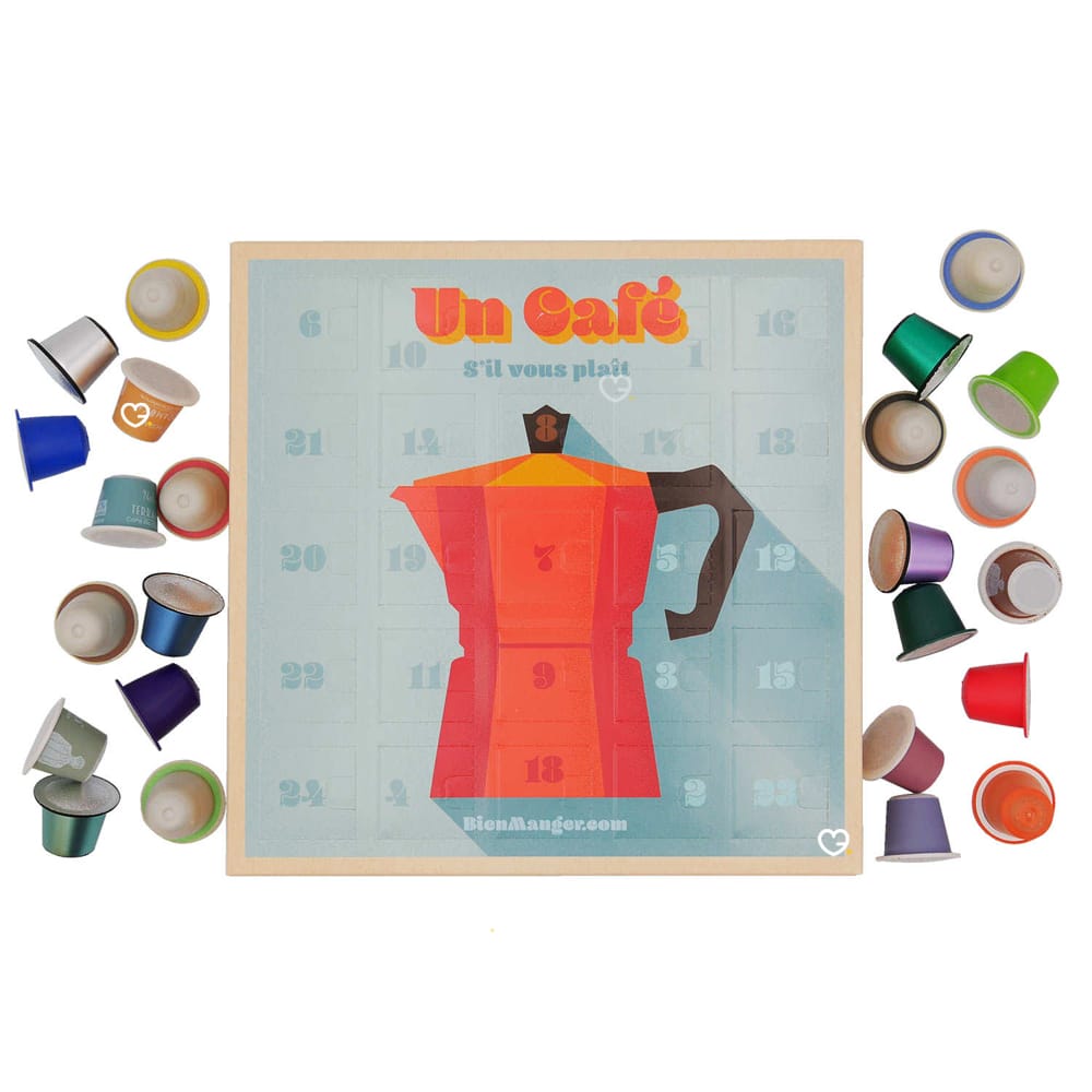 Calendrier de l'Avent Cafés Bio pour Nespresso