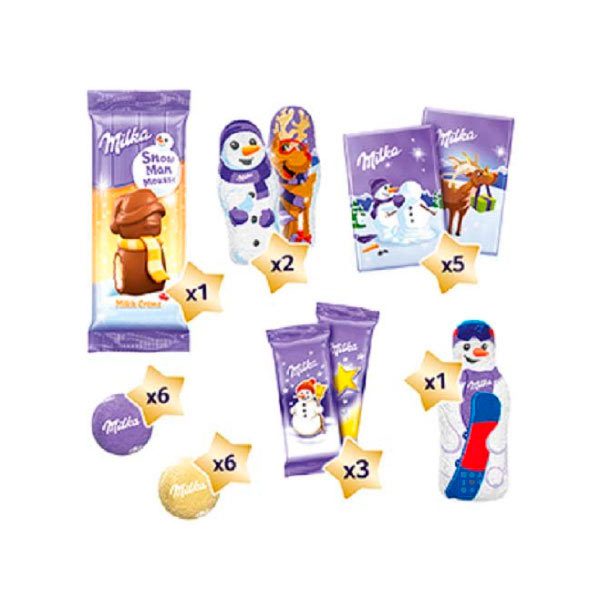 Calendrier de l'Avent Milka Snow Mix