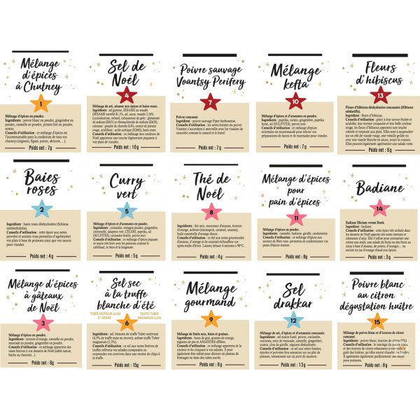 Calendrier de l'Avent Le Comptoir Colonial (sachet)