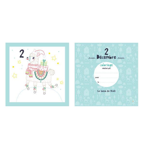 Calendrier de l'Avent Mes coloriages tout doux